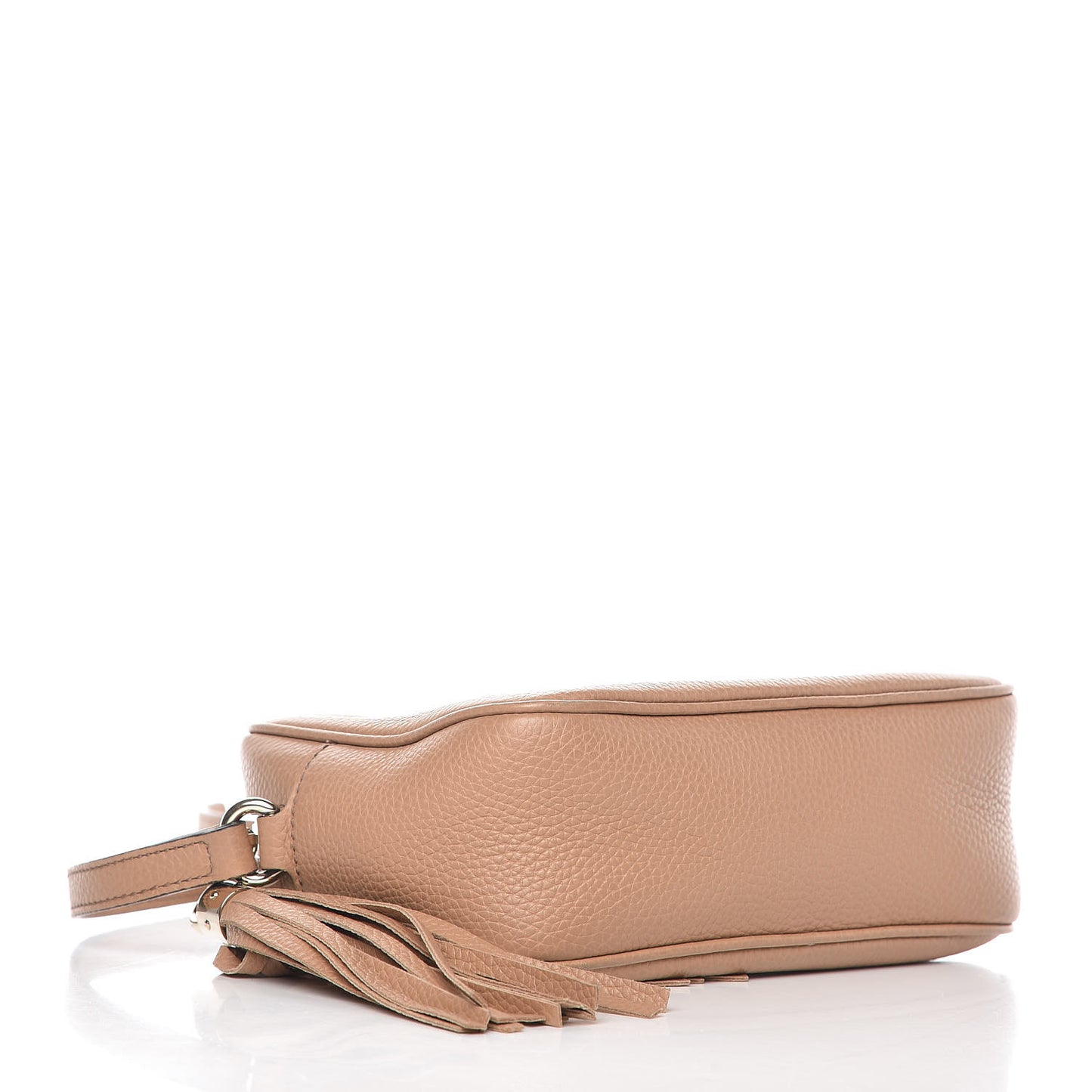 Pebbled Calfskin Small Soho Disco Bag Rose Beige