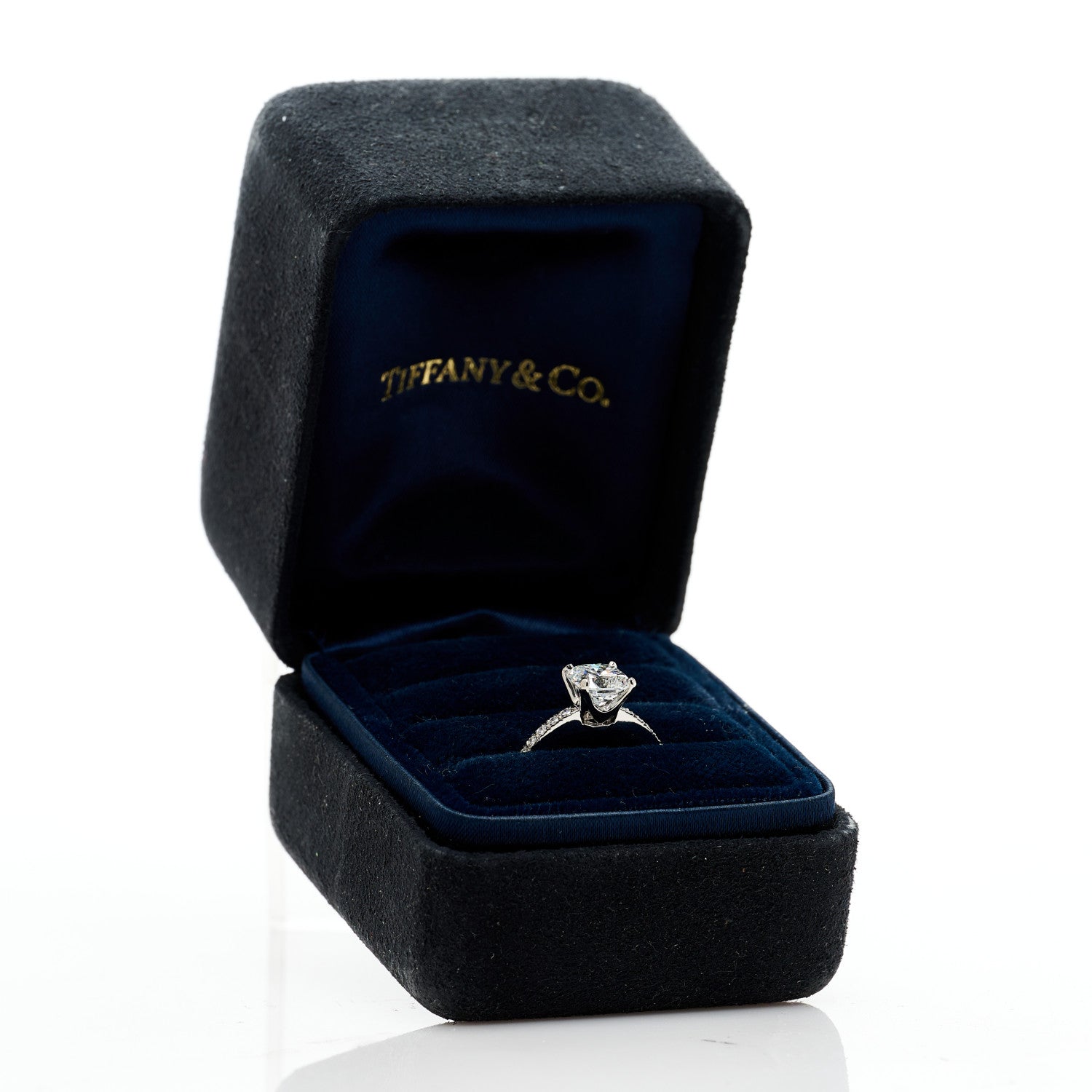 Tiffany Platinum Diamond 1.43ct Novo Cushion Cut Engagement Ring 52 6 10 of 10