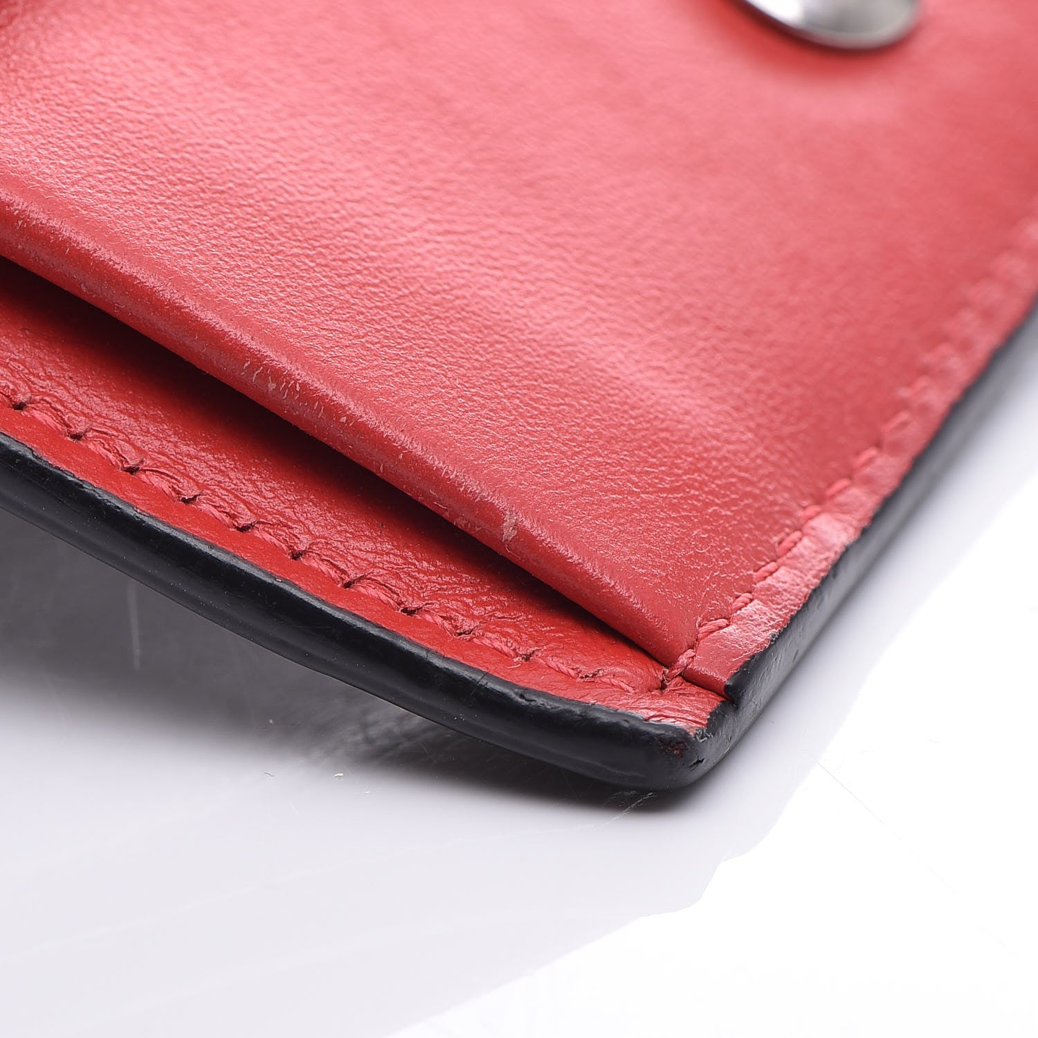 Christian Louboutin Calfskin Spiked Bi-Fold Wallet Black 16 of 17