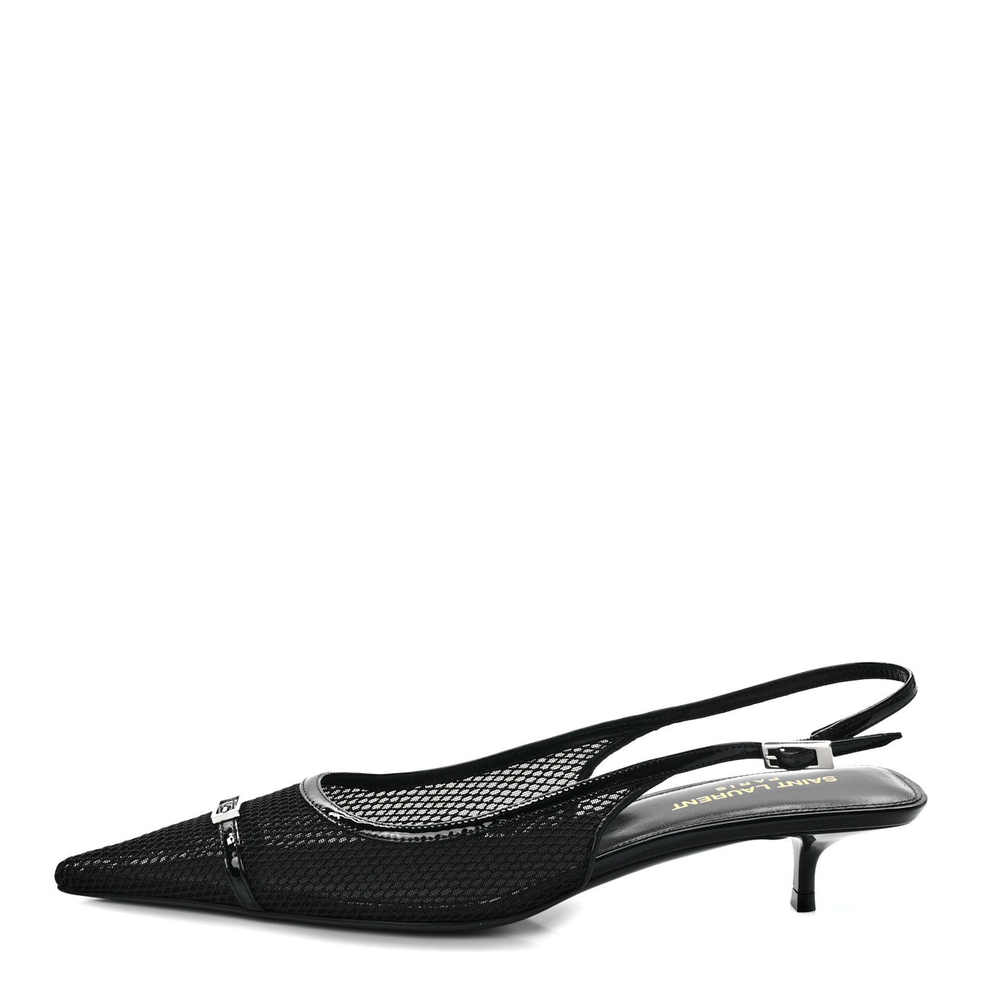 Mesh Oxalis Slingback Pumps 37 Black