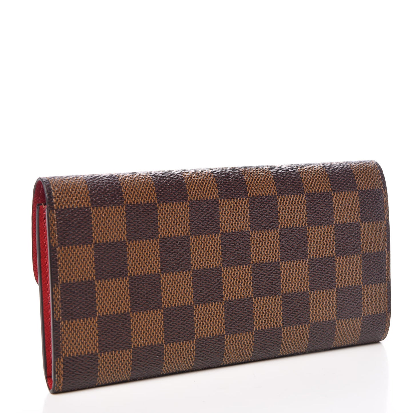 Damier Ebene Emilie Wallet Red
