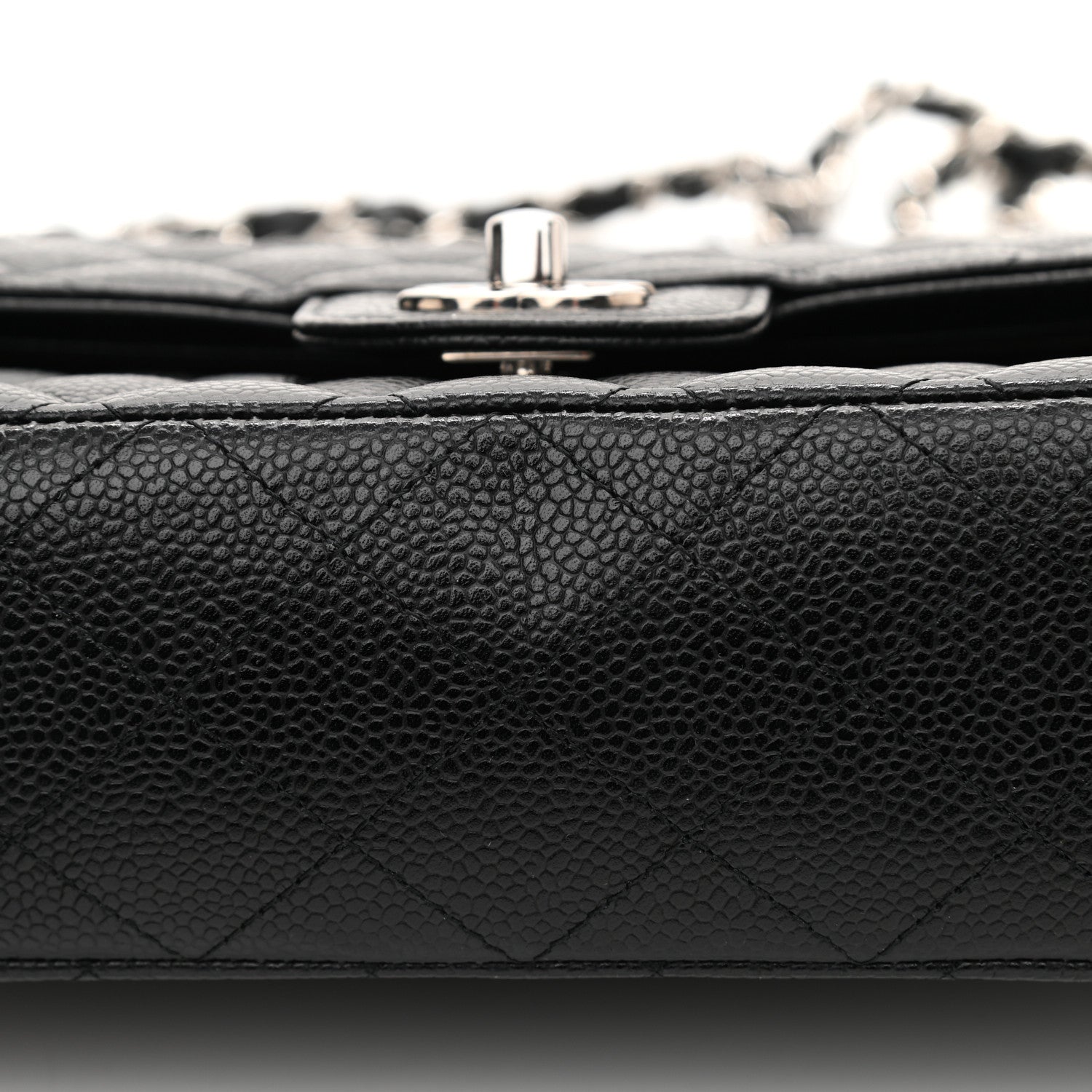 Chanel Caviar Quilted Medium Double Flap Black 10 of 10