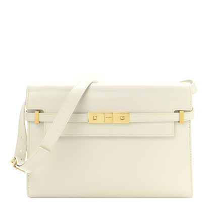 Saint Laurent Smooth Calfskin Manhattan Shoulder Bag Crema Soft 1 of 9