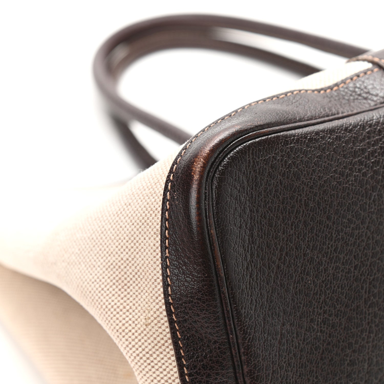 Hermes Toile Buffle Gala Garden Party Tote 36 MM Marron Fonce 11 of 12