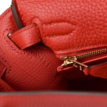 Hermes Togo Kelly Retourne 25 Rouge De Coeur 7 of 10