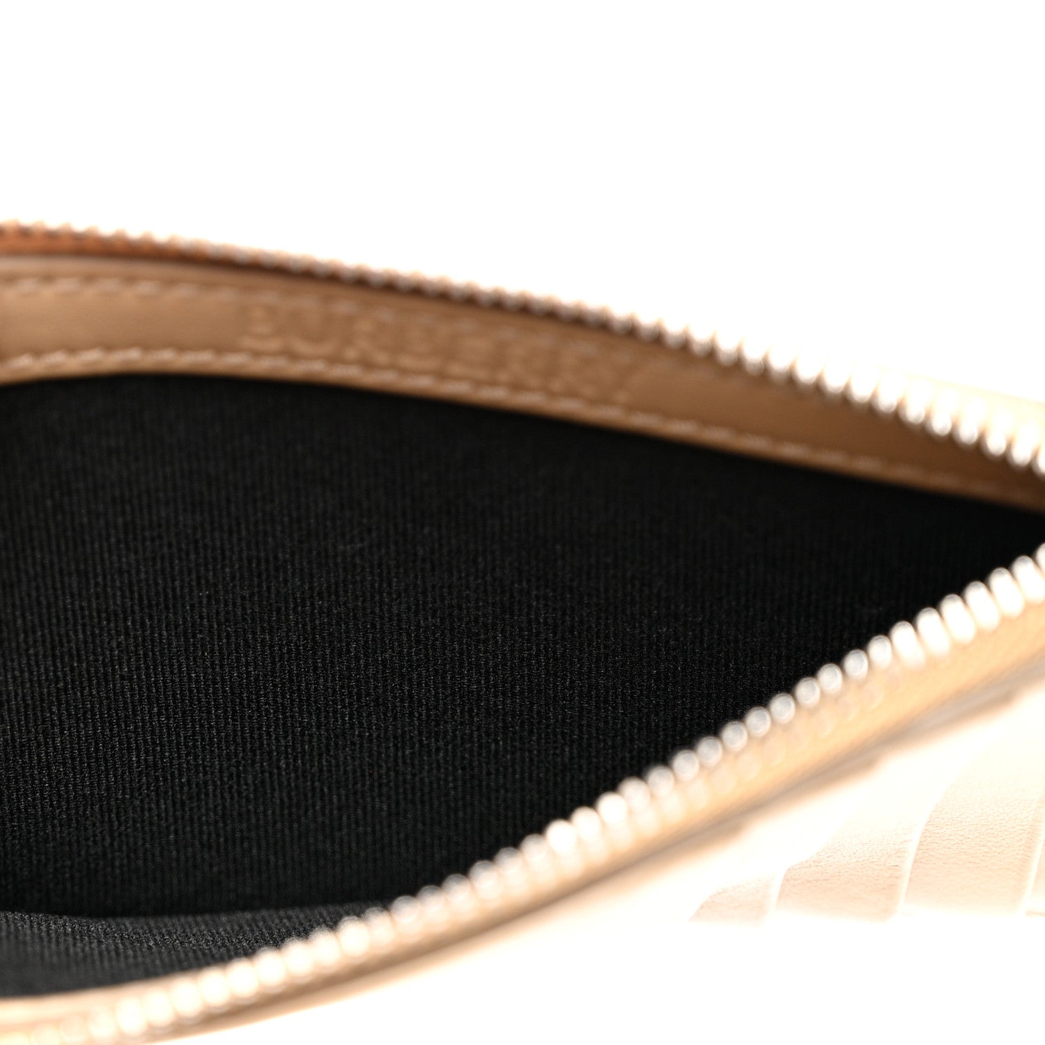 Burberry Calfskin London England Print Logo Card Holder Beige 5 of 6