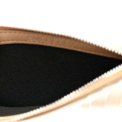 Burberry Calfskin London England Print Logo Card Holder Beige 5 of 6