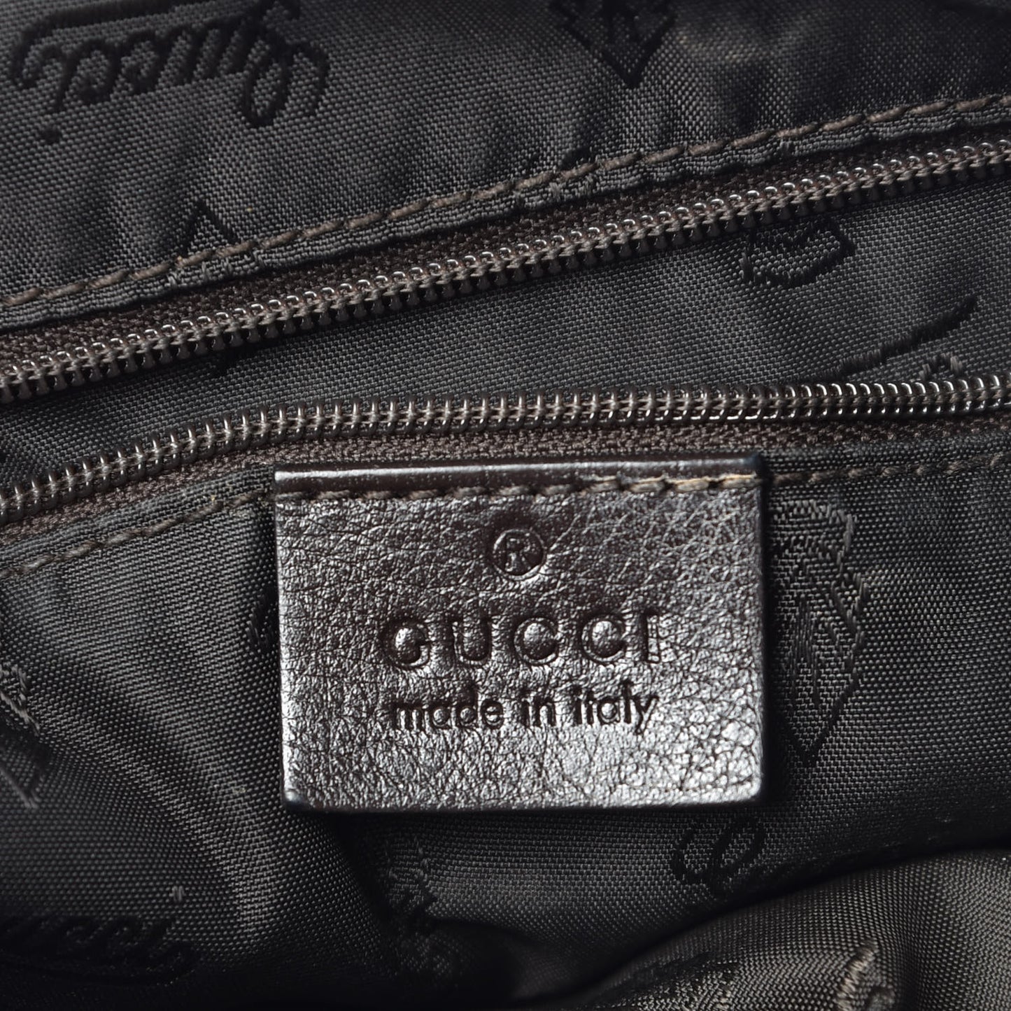 Guccissima Large New Ladies Web Hobo Dark Brown