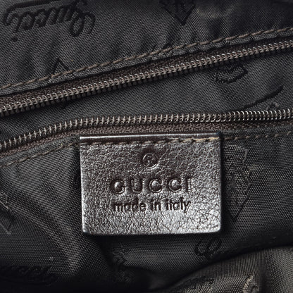 Gucci Guccissima Large New Ladies Web Hobo Dark Brown 6 of 15