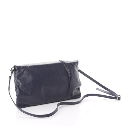 Balenciaga Agneau Classic Silver Hardware Envelope Clutch Gris Chartreux 2 of 7