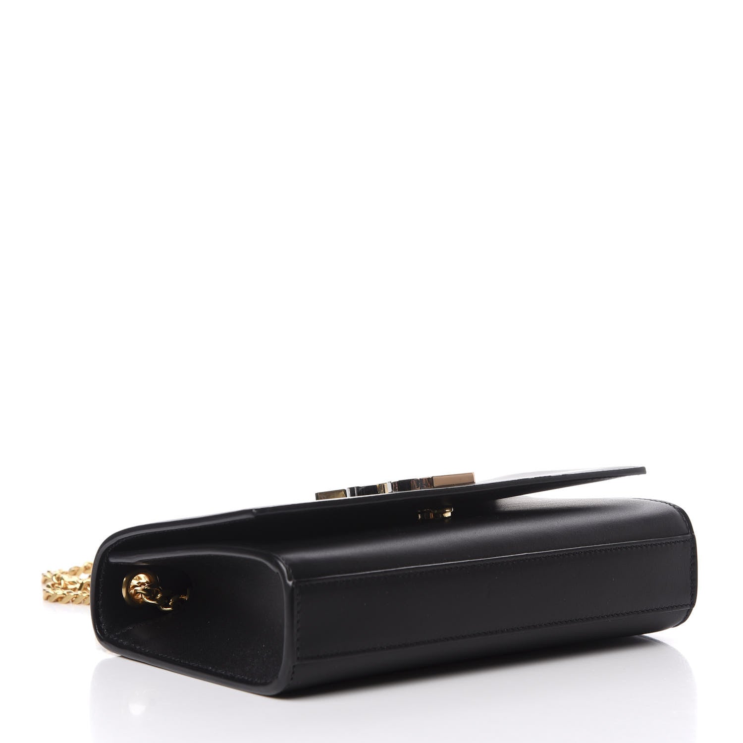 Saint Laurent Calfskin Small Monogram Kate Satchel Black 4 of 9