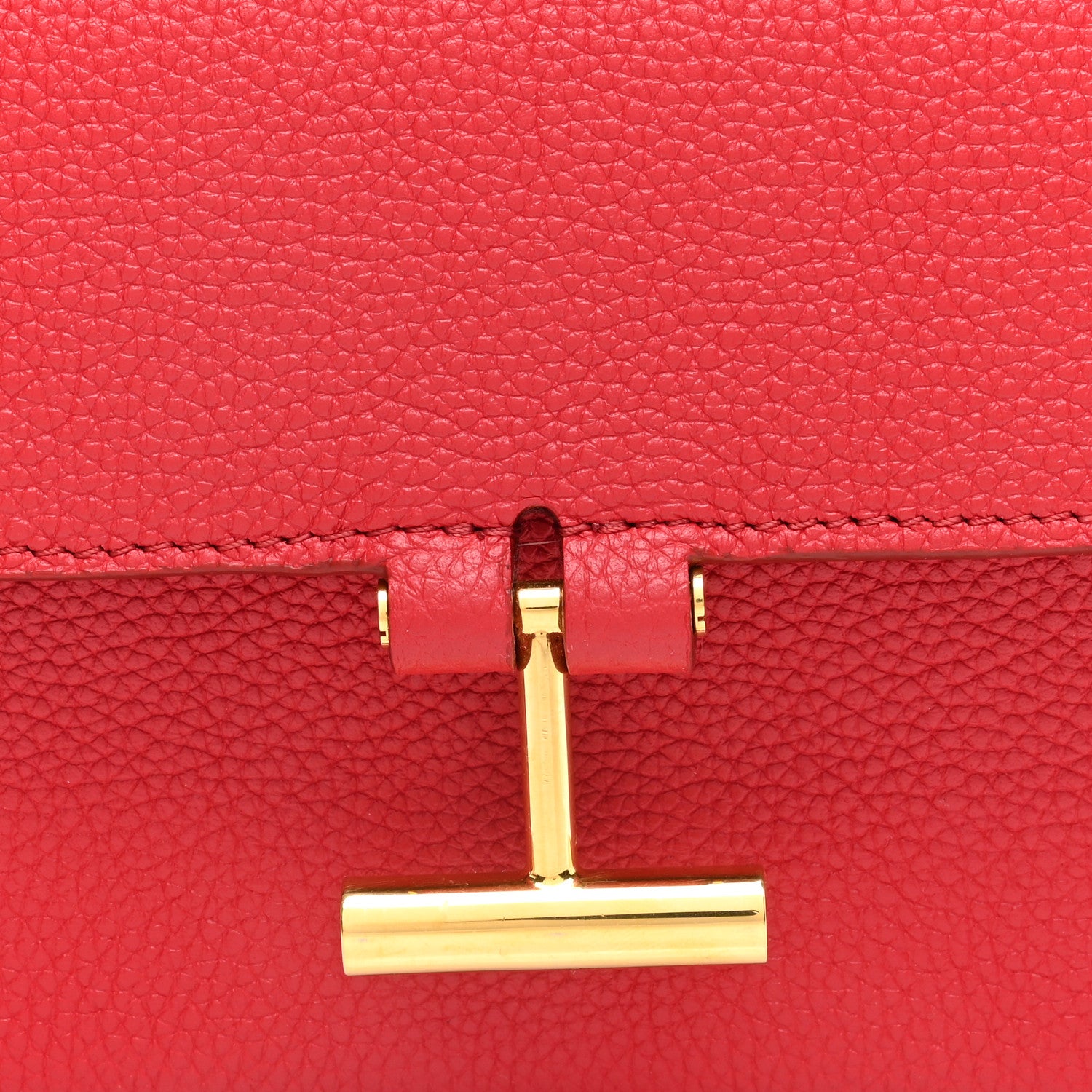 Tom Ford Grained Calfskin Mini Tara Long Strap Crossbody Bag Red 7 of 9