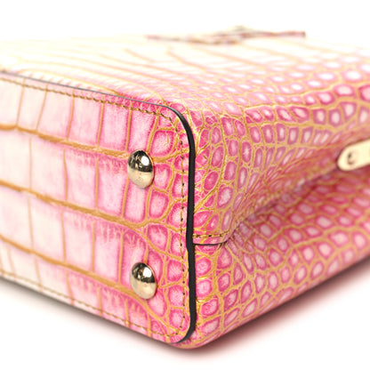 Louis Vuitton Crocodile Mini Capucines Sahara Rose 9 of 9
