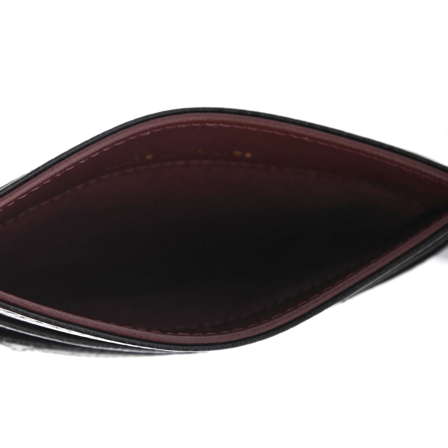 Caviar Quilted Card Holder Black
