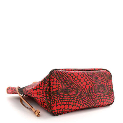 Louis Vuitton Monogram Kusama Waves Neverfull MM Red 4 of 12