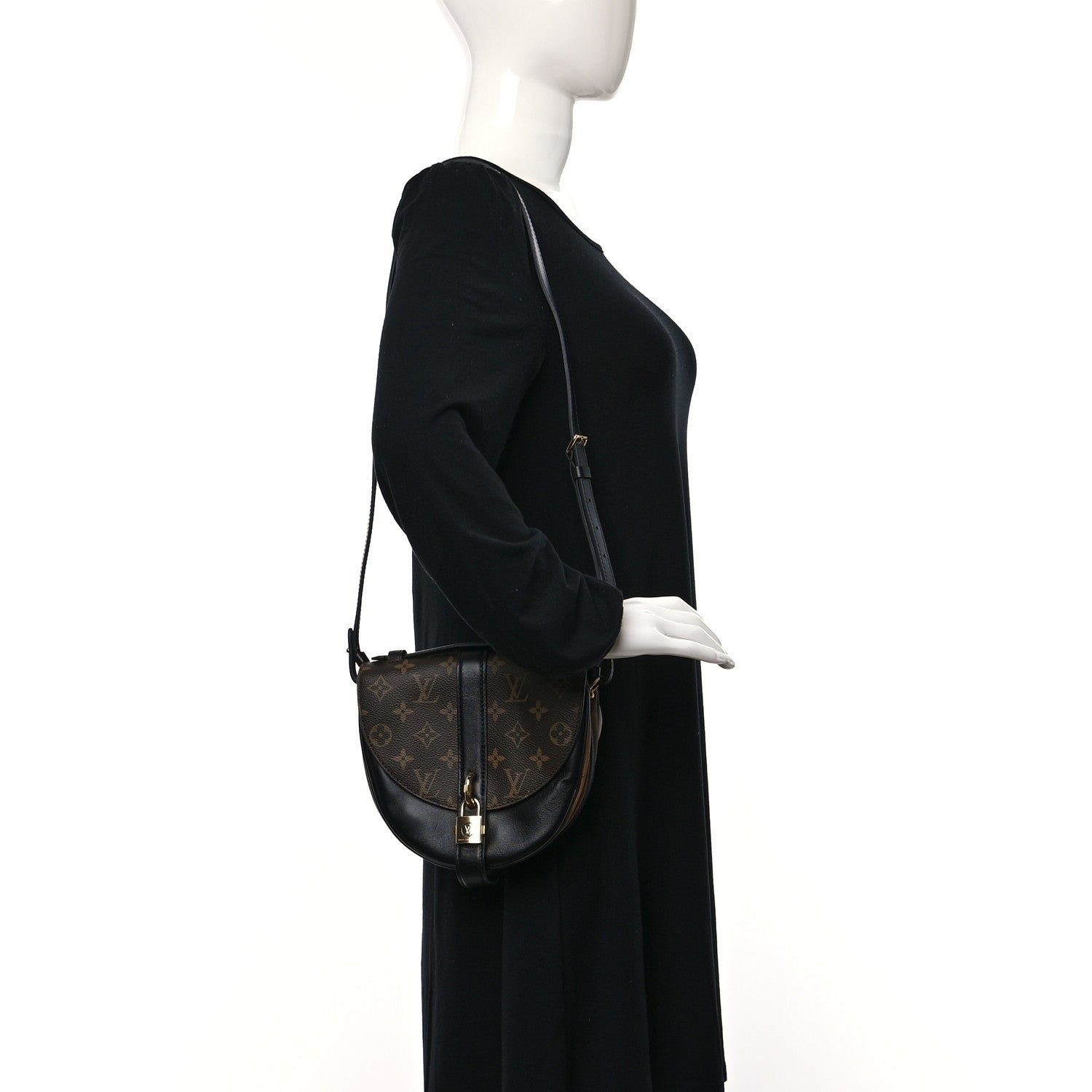 Louis Vuitton Reverse Monogram Chantilly Lock Black 2 of 9