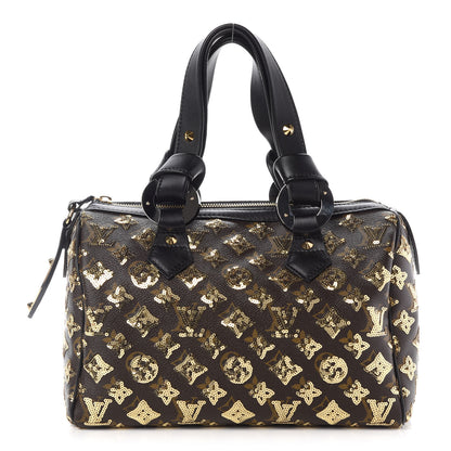 Louis Vuitton Monogram Sequins Eclipse Speedy 28 Gold 1 of 9