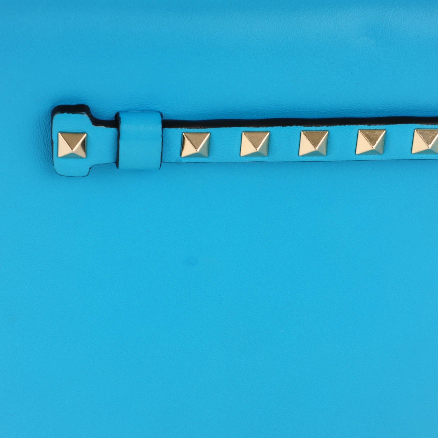 Valentino Garavani Nappa Rockstud Wristlet Clutch Parrot 9 of 10