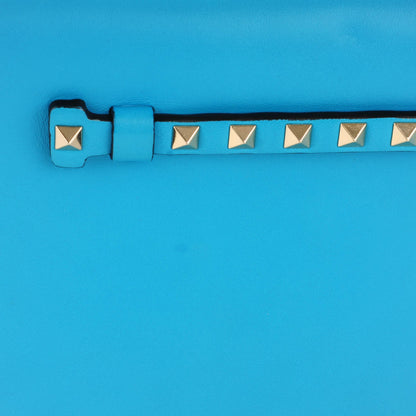 Valentino Garavani Nappa Rockstud Wristlet Clutch Parrot 9 of 10