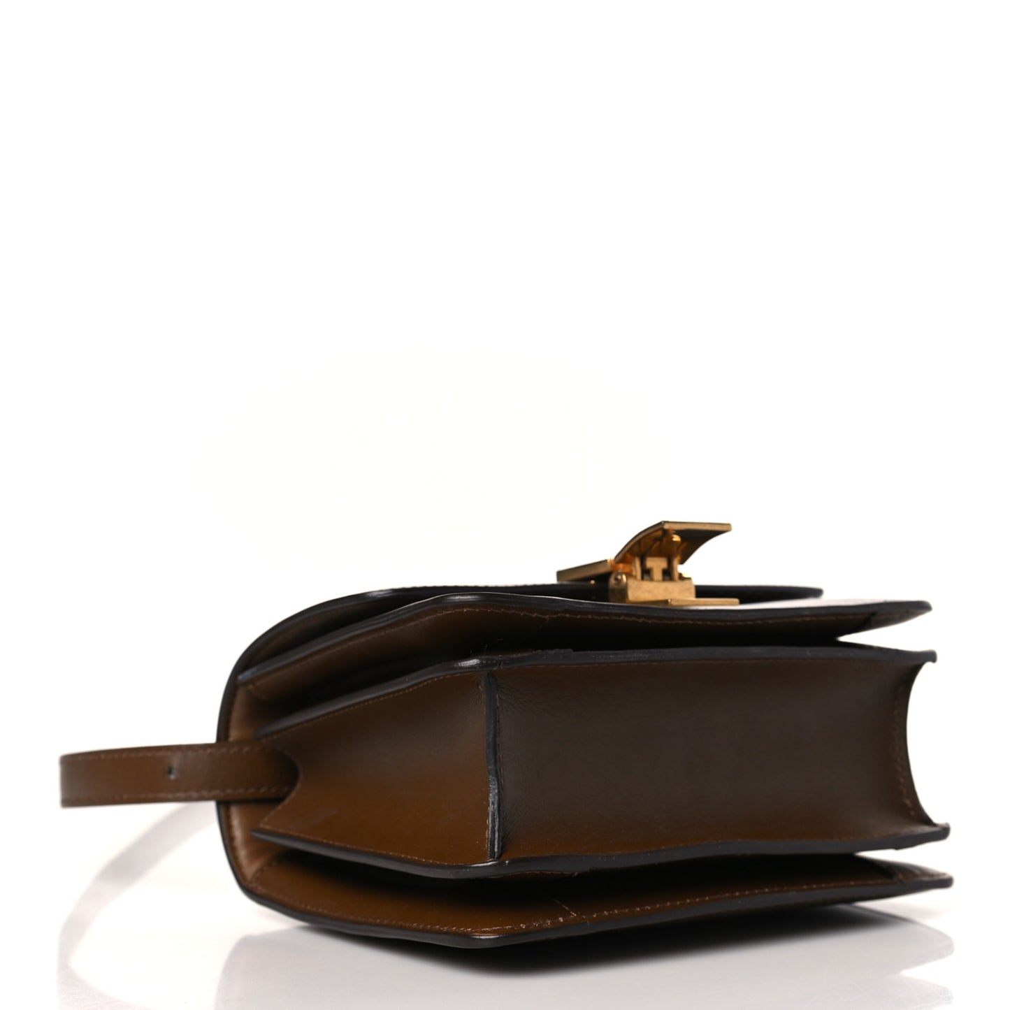 Smooth Calfskin Small Classic Box Flap Bag Camel