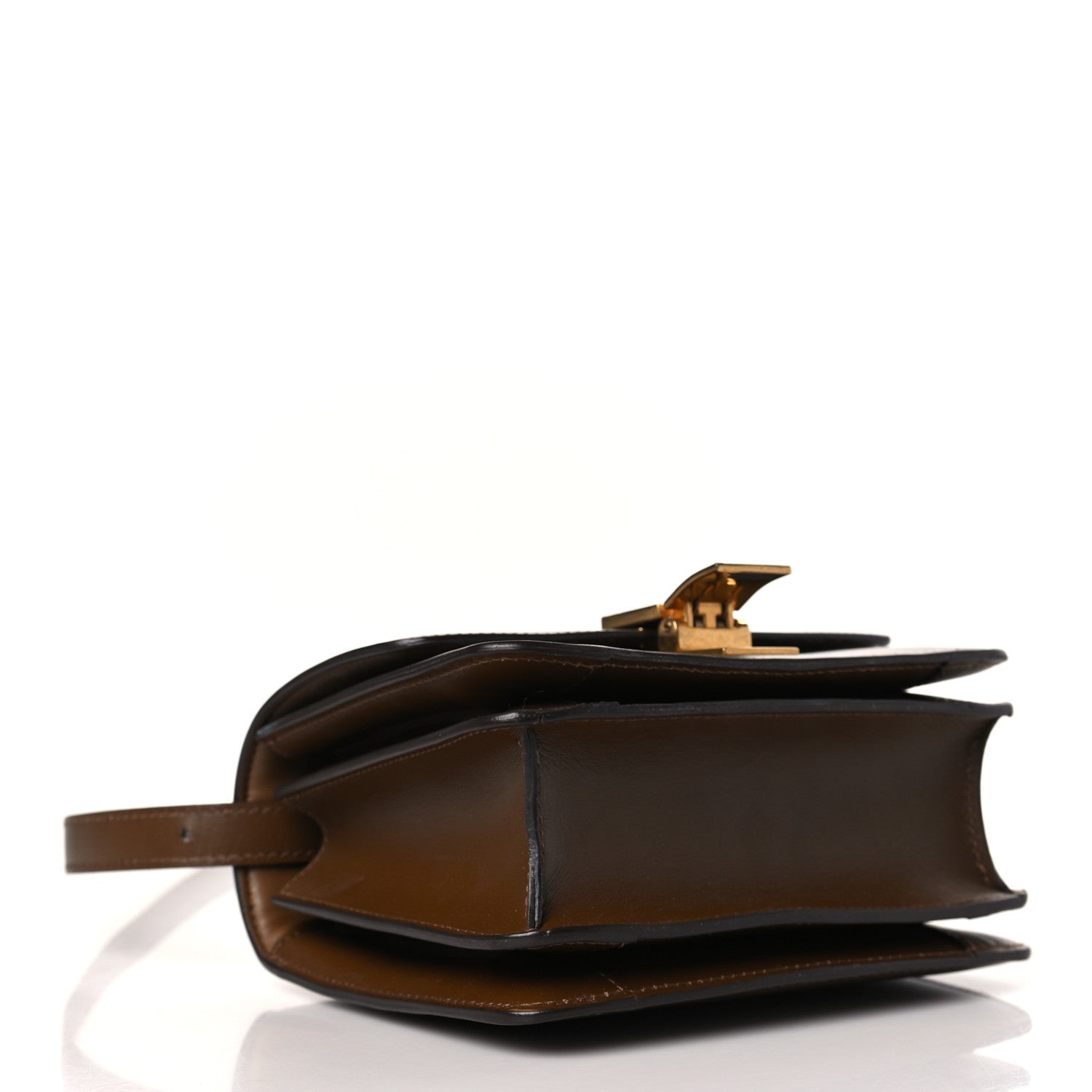 Celine Smooth Calfskin Small Classic Box Flap Bag Camel 4 of 10