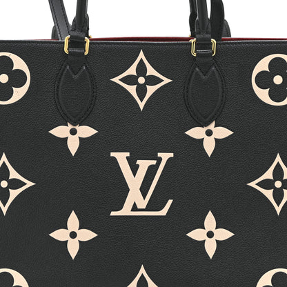 Louis Vuitton Empreinte Monogram Giant Onthego MM Black Beige 7 of 9