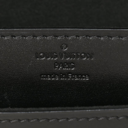Louis Vuitton Calfskin Chain Louise MM Black 6 of 11