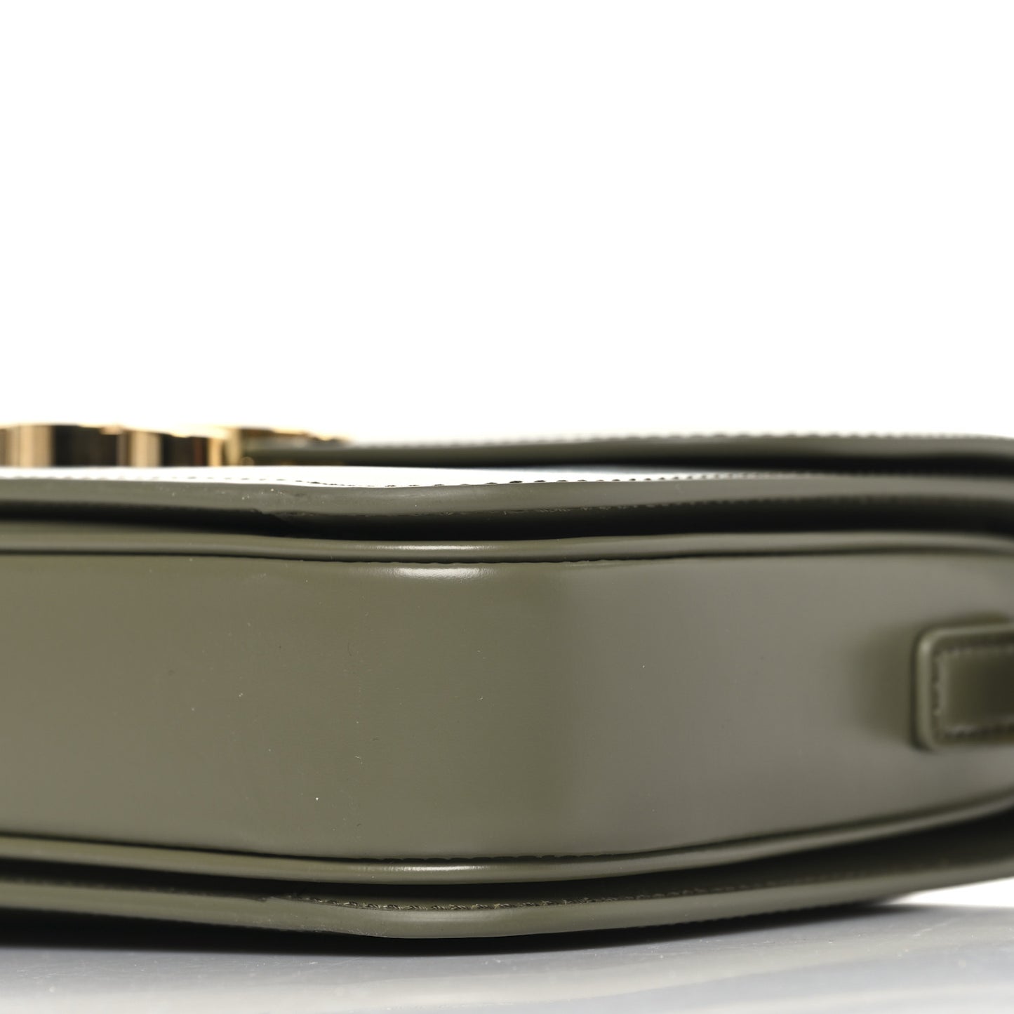 Shiny Calfskin Medium Triomphe Soft Khaki