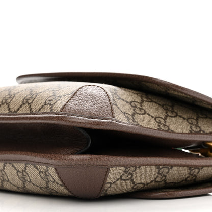 Gucci GG Supreme Monogram Web Small Neo Vintage Double Flap Messenger Bag Beige New Acero 10 of 10
