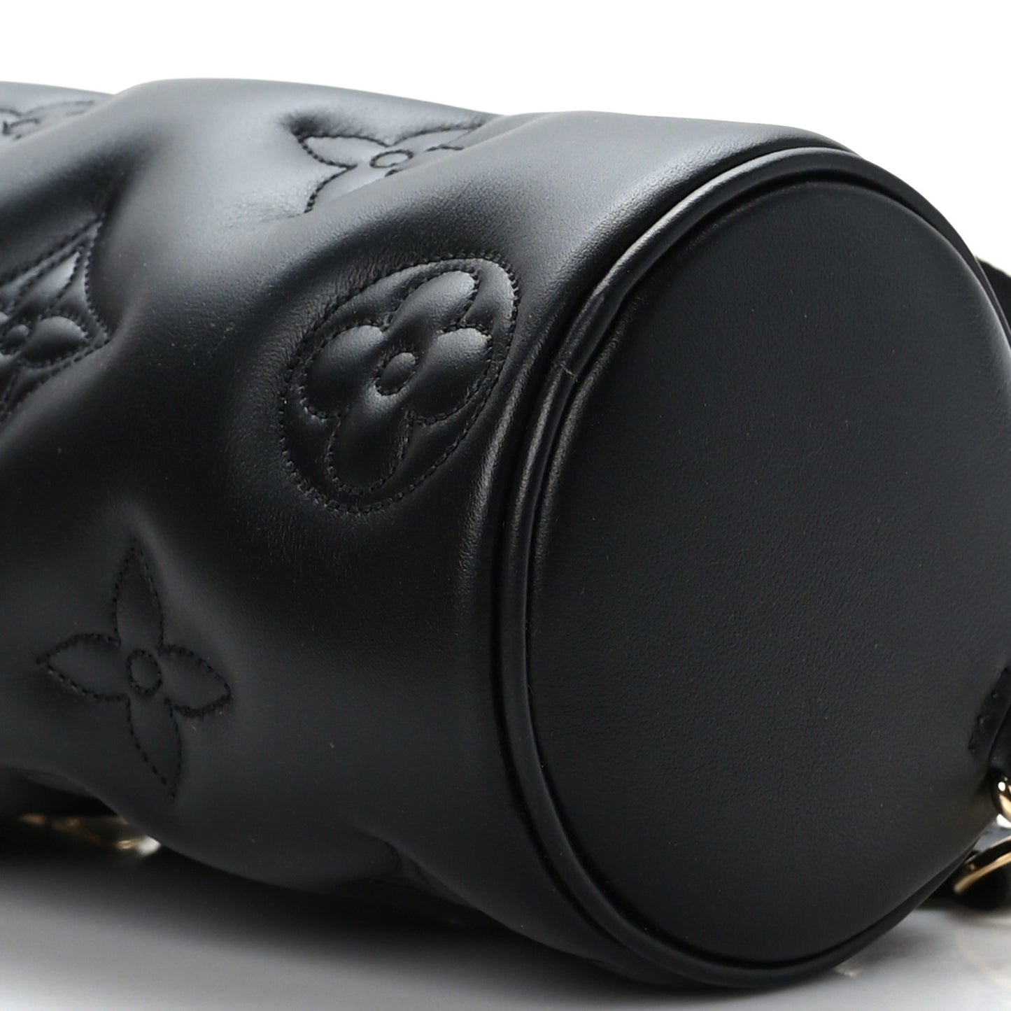 Calfskin Bubblegram Papillon BB Black