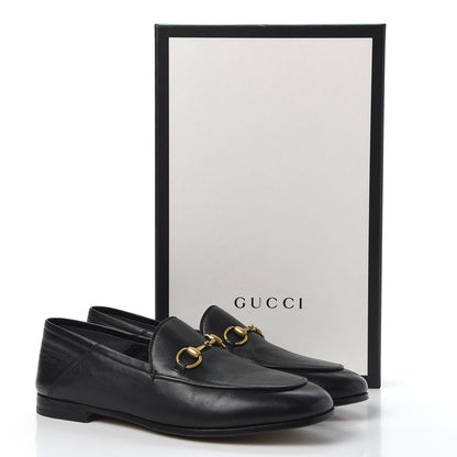 Gucci Lambskin Womens Brixton Horsebit Loafers 37 Black 11 of 11