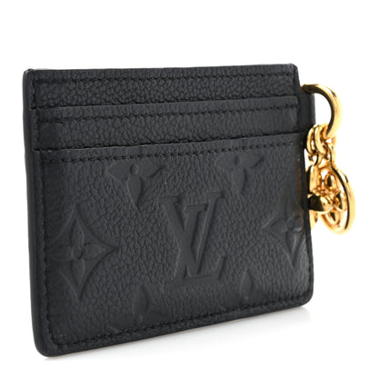Louis Vuitton Empreinte Monogram LV Charms Card Holder Black 3 of 7