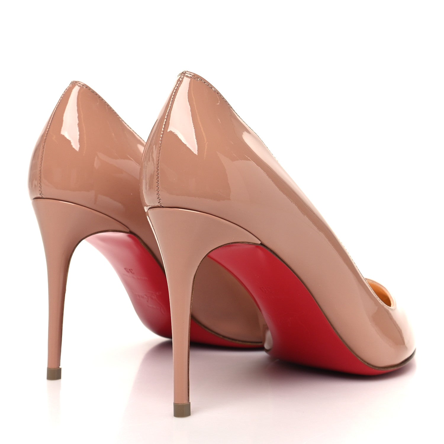 Christian Louboutin Patent Corneille 85 Pumps 38 Nude 4 of 8