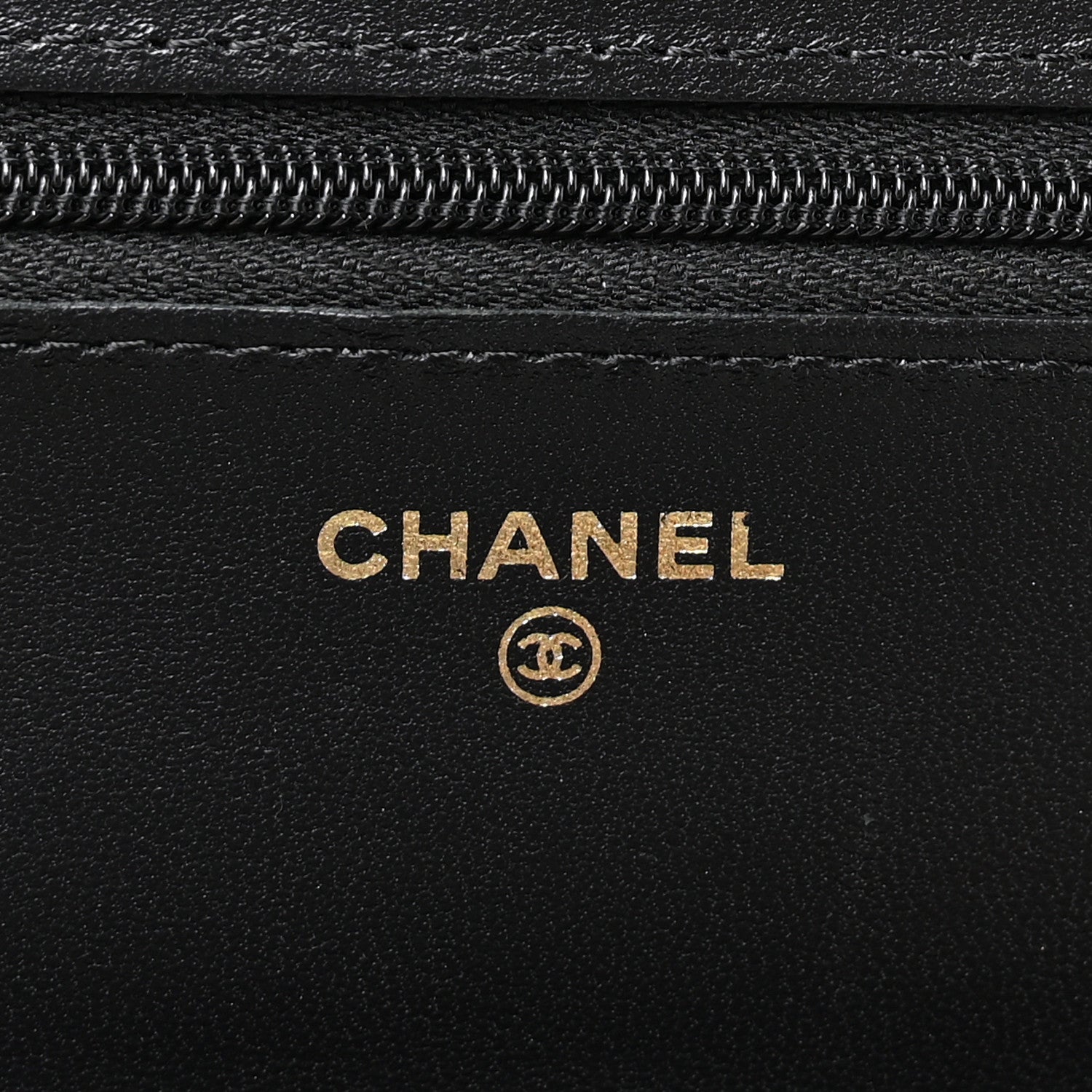 Chanel Lambskin Quilted Wallet On Chain WOC Black 12 of 23