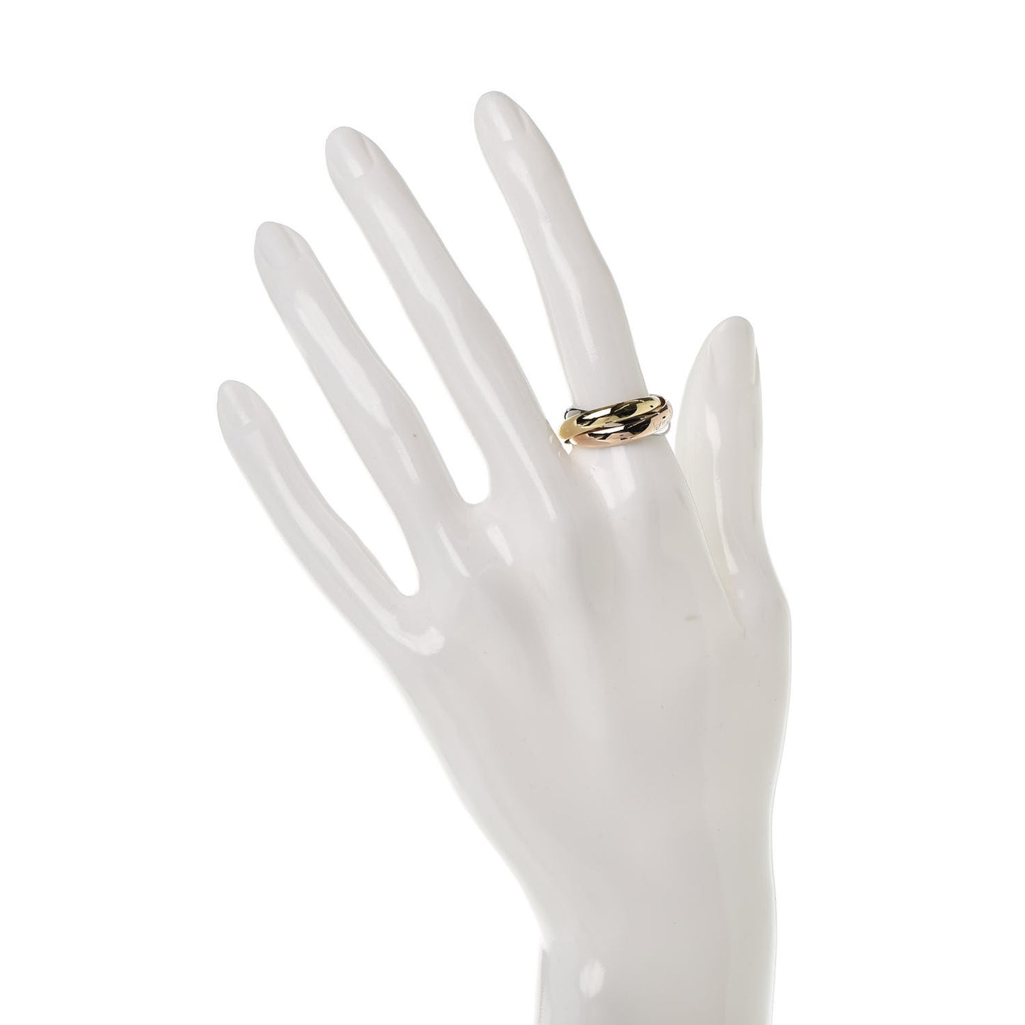 18K Pink Yellow White Gold Classic Les Must De Trinity Ring 53 6.25