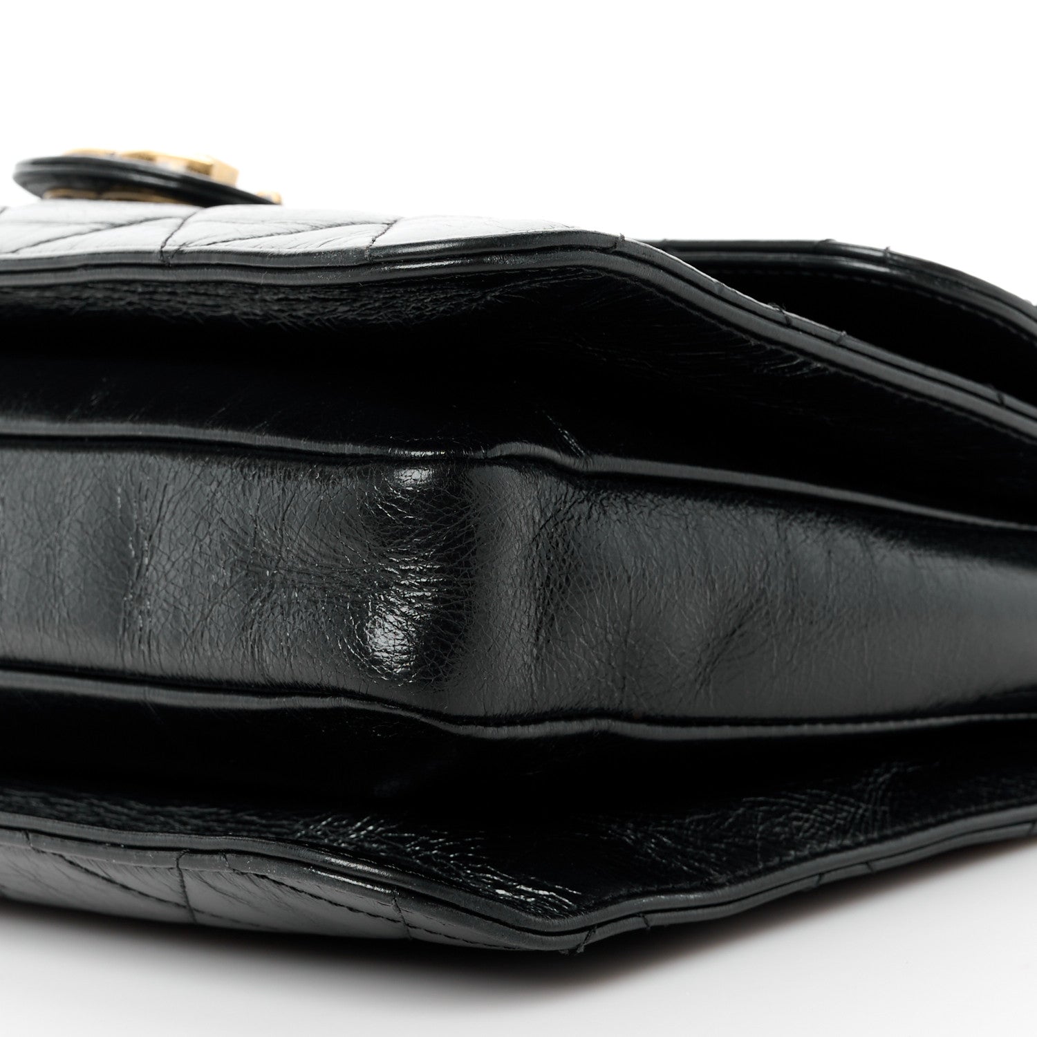 Chanel Glazed Calfskin Medium Perfect Edge Flap Black 10 of 12