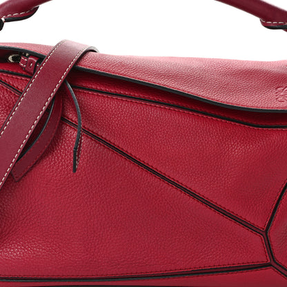 Loewe Calfskin Small Puzzle Bag Rouge 8 of 17