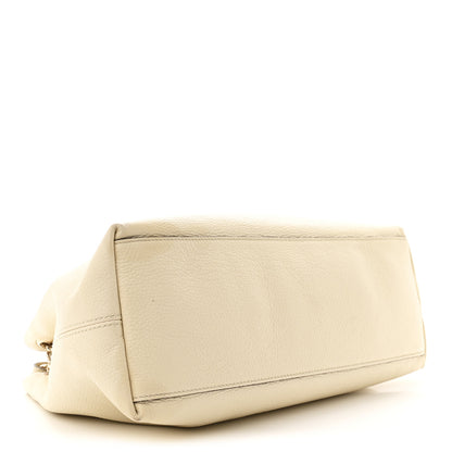 Gucci Pebbled Calfskin Medium Soho Chain Shoulder Bag Off White 4 of 11