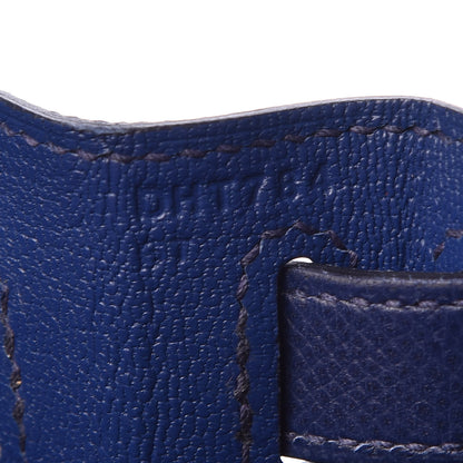 Hermes Epsom Taurillon Clemence Chevre Mysore Horseshoe Kellygraphie Lettre M Kelly Sellier 28 Bleu Sapphire Brighton Brique 8 of 12