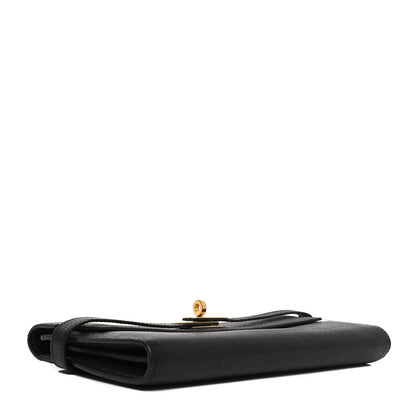 Hermes Chevre Mysore Kelly Longue Wallet Black 4 of 9