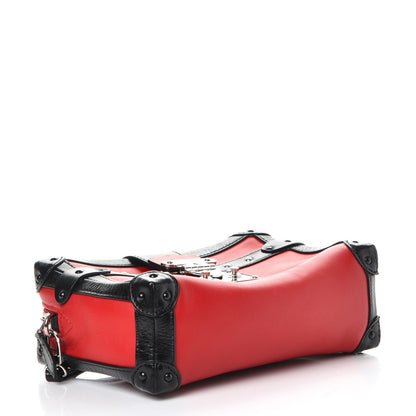 Louis Vuitton Calfskin Petite Malle Soft MM Rouge 4 of 8