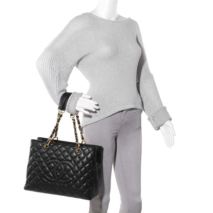 Chanel Caviar Grand Shopping Tote GST Black 2 of 7