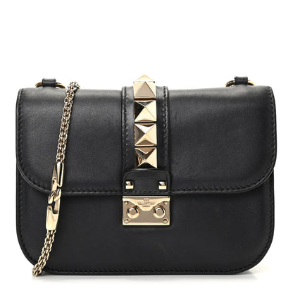 Valentino Garavani Vitello Small Glam Lock Rockstud Flap Black 1 of 8