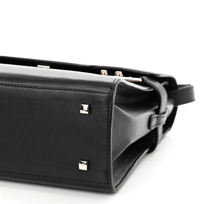 Delvaux Calfskin MM Tempete Satchel Black 10 of 10