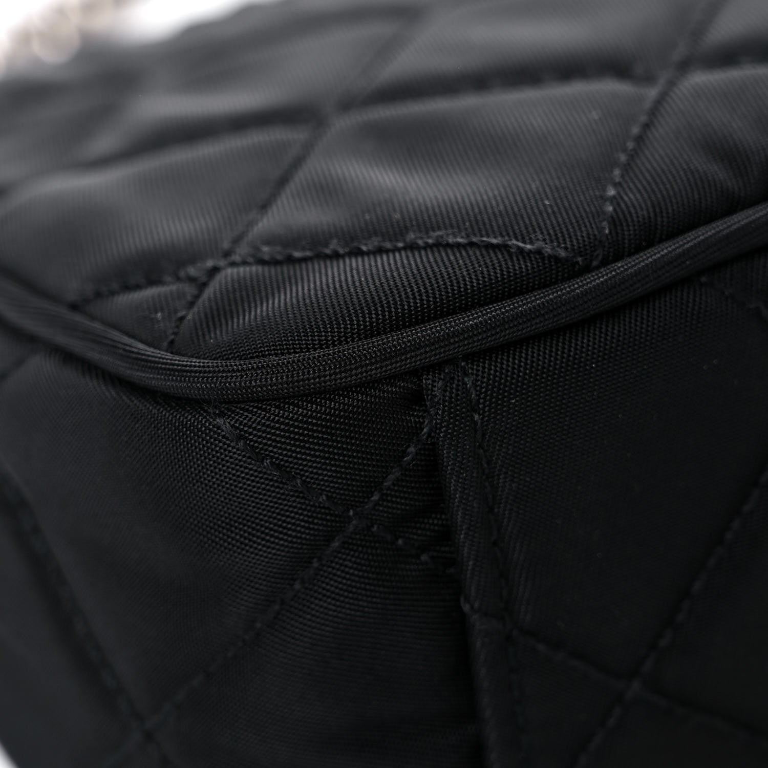Prada Nylon Tessuto Impuntu Quilted Crossbody Bag Black 8 of 11