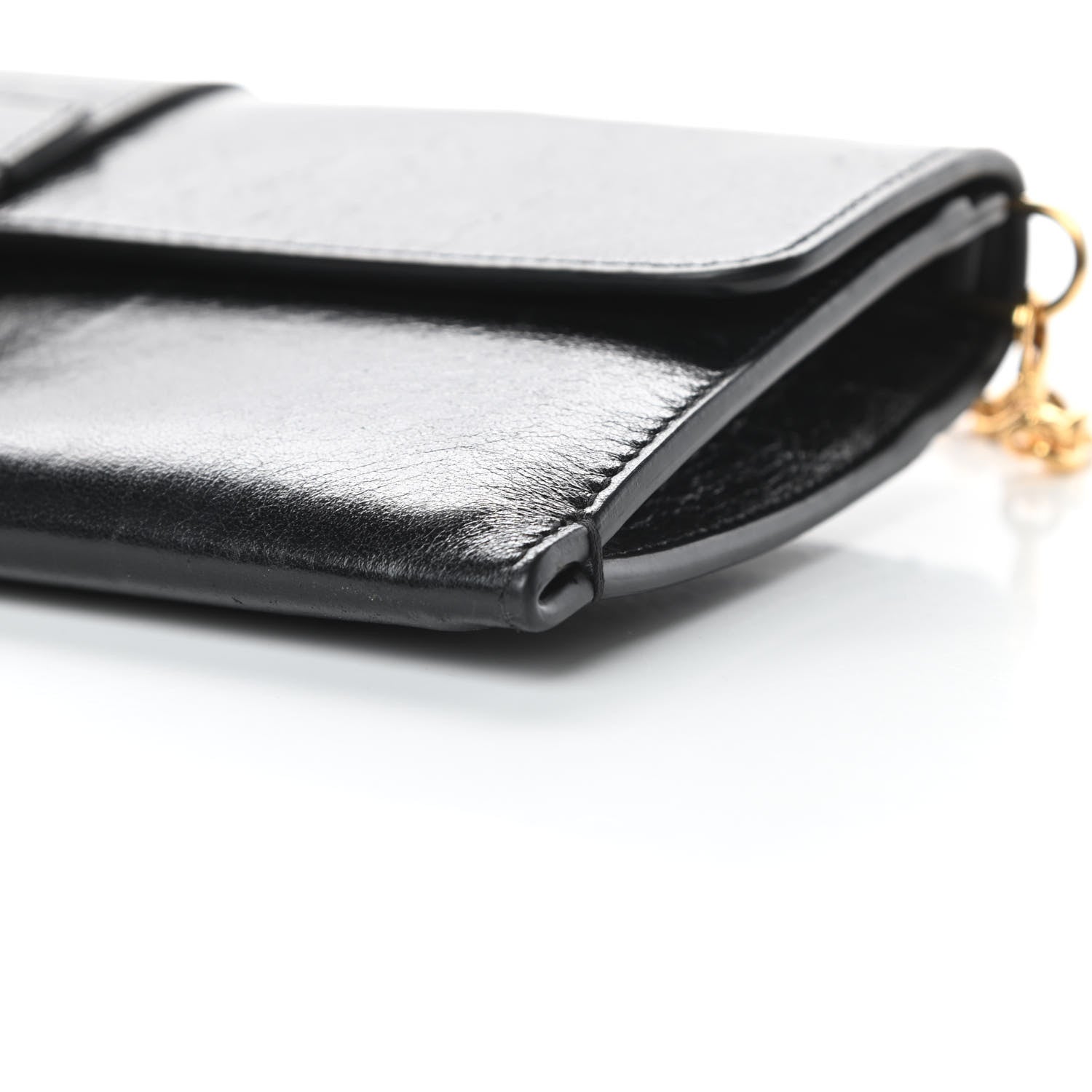 Christian Dior Crinkled Lambskin 30 Montaigne Clutch Black 9 of 15