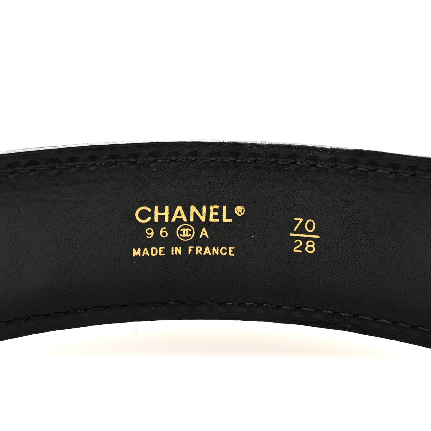 Chanel Lambskin CC Belt 70 28 Black 5 of 6