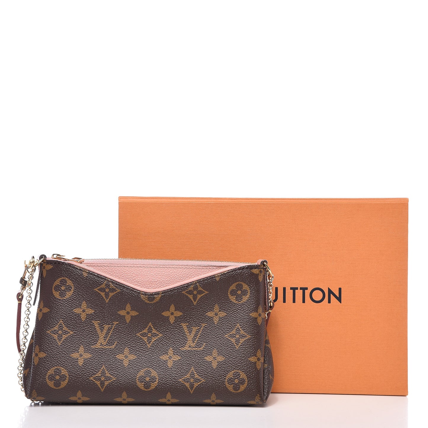 Monogram Pallas Clutch Rose Poudre