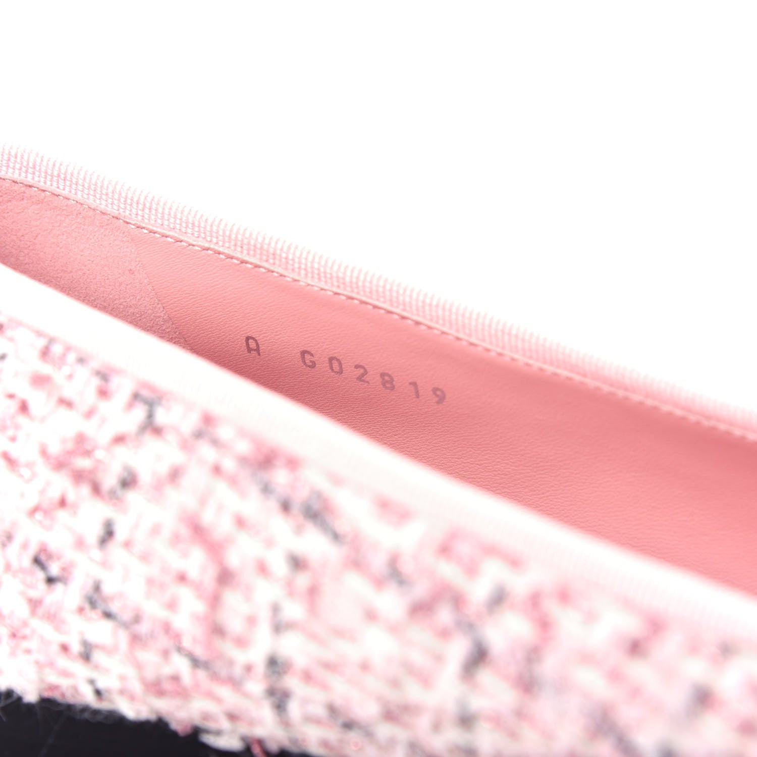 Chanel Tweed Cap Toe Ballerina Flats 40 Pink Black 10 of 11