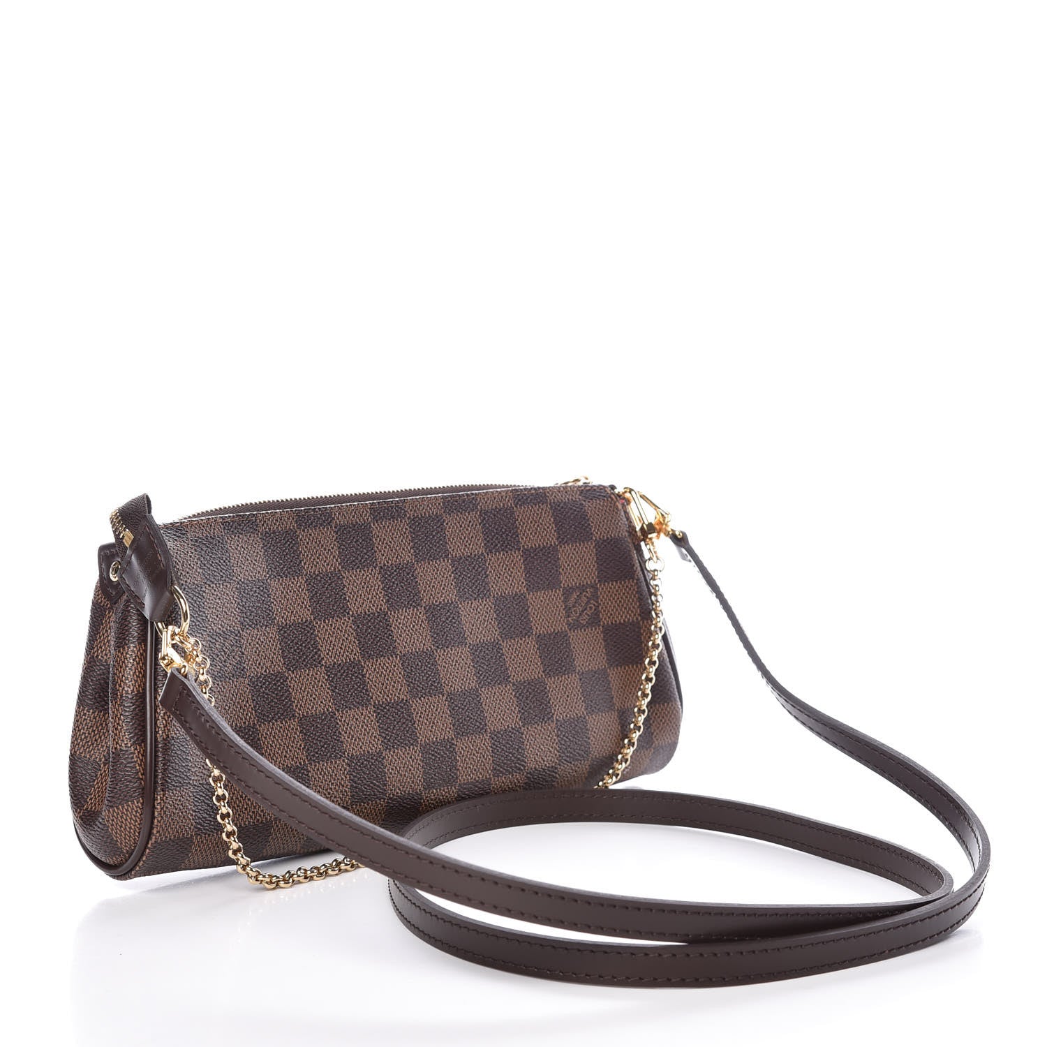 Louis Vuitton Damier Ebene Eva Clutch 3 of 11